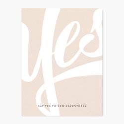 Yes To Adventures - Quote Wall Art Print product photo