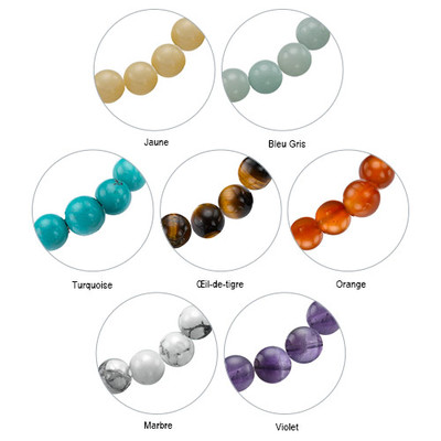 Collection Yoga – Bracelet de Perles Gravé Arbre de vie - 4 photo du produit