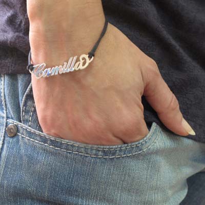 Bracelet à personnaliser avec un bracelet style cuir - 2
