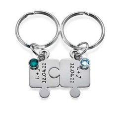 Porte-clés Puzzle Couple avec Cristal photo du produit
