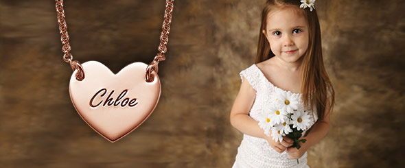 Personalized Jewelry for Flower Girls