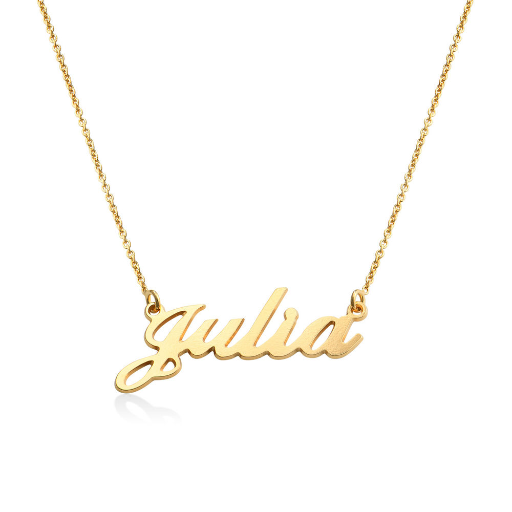 Personalized Classic Name Necklace in 18k Gold Plating product photo