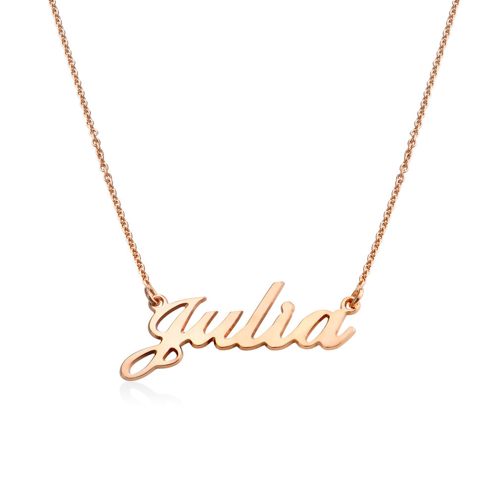 18ct Rose Gold Plated Kigu Darcey Custom Name Necklace Personalized