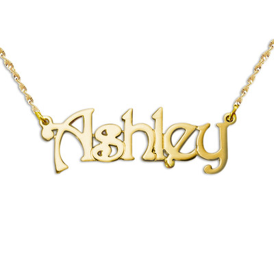 Personalized 14k Gold Name Necklace product photo