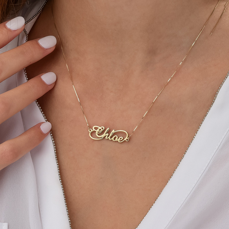 14K Infinity Style Name Necklace - 1 product photo