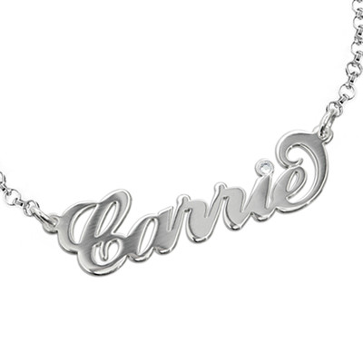 Silver and Crystal Name Jewelry - Bracelet / Anklet - 1