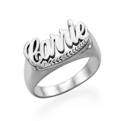Sterling Silver Name Ring