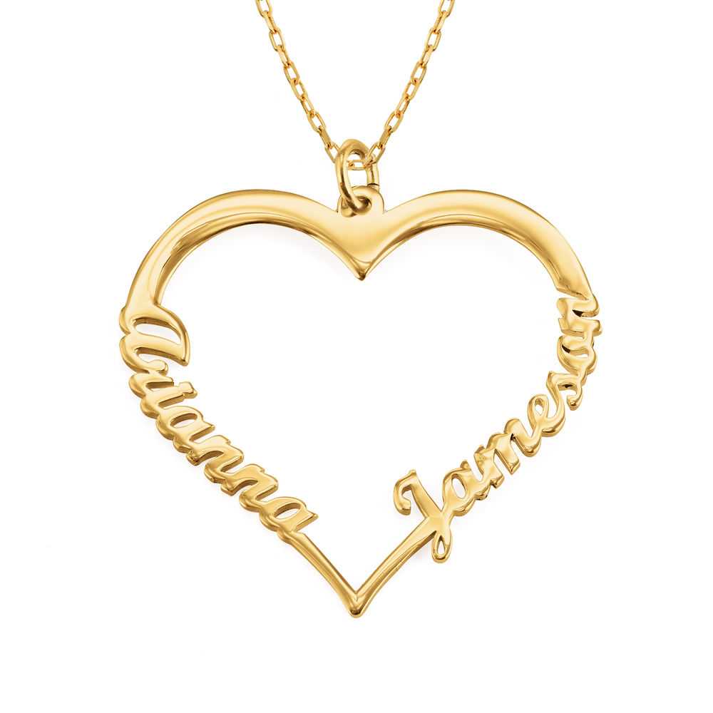 10k Gold Heart Necklace product photo
