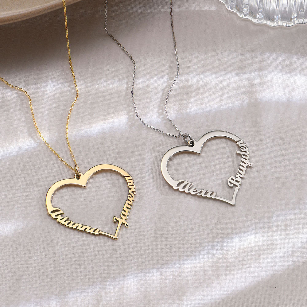 10k Gold Heart Necklace - 1 product photo