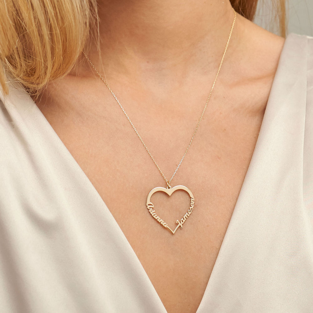 10k Gold Heart Necklace - 2 product photo