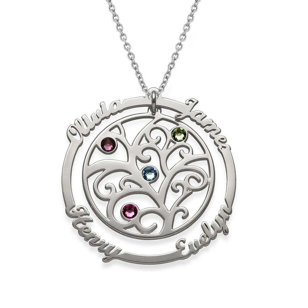 Birthstone Family Tree Necklace product photo