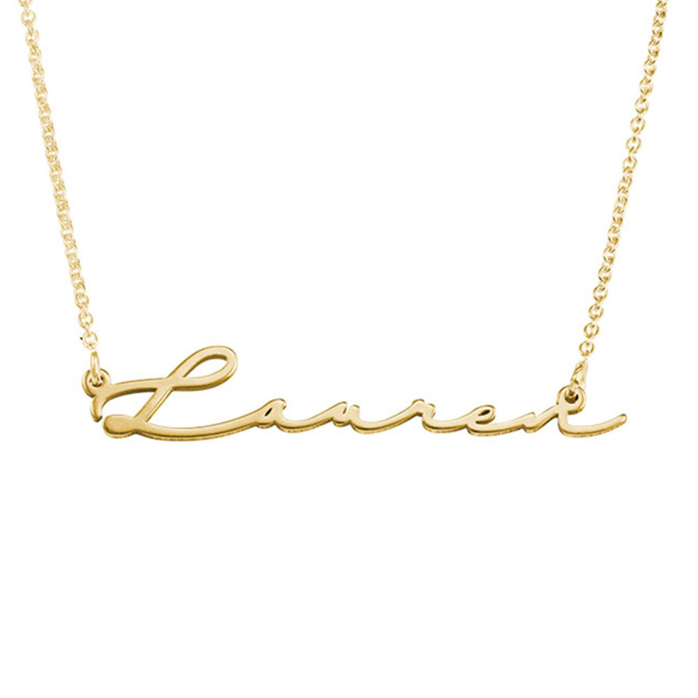 Signature Style Name Necklace in Gold Plating - 1 product photo
