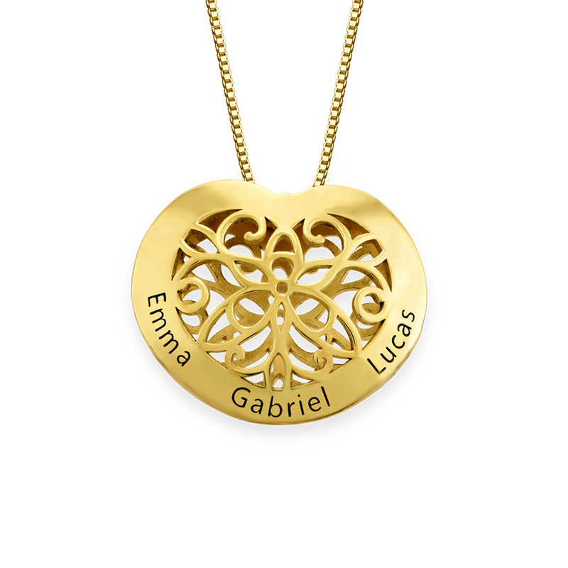 Engraved Heart Necklace in Gold Plating | MYKA (formerly My Name Necklace)