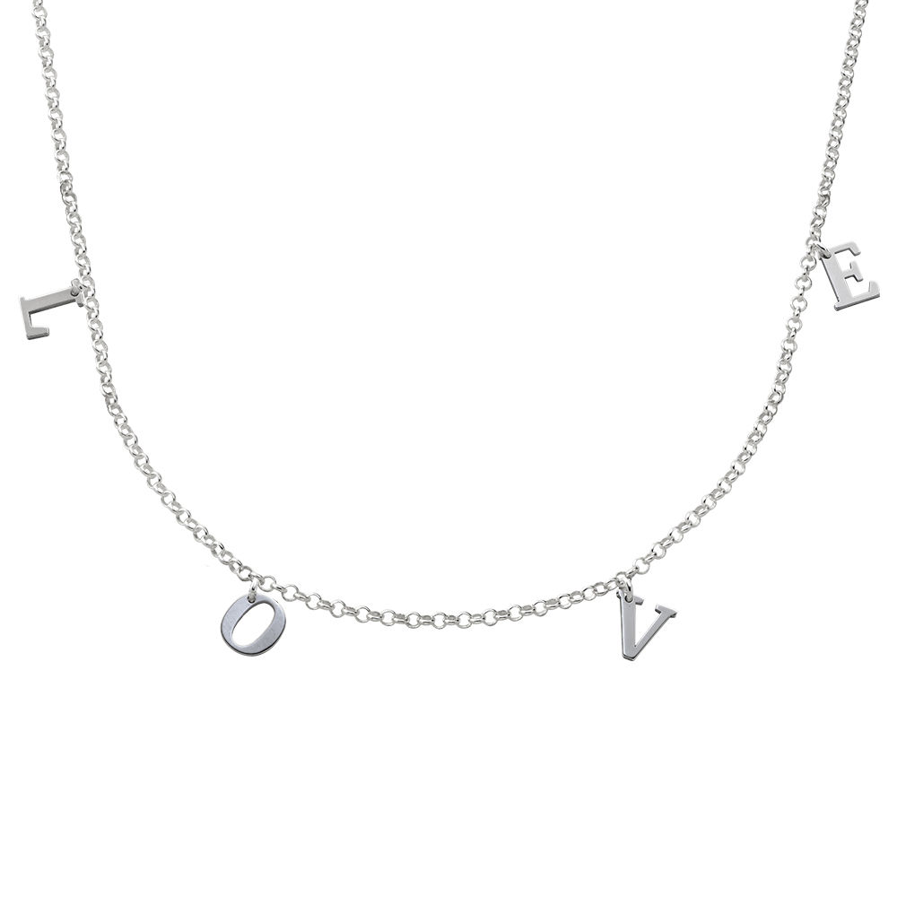 Name Choker in Sterling Silver
