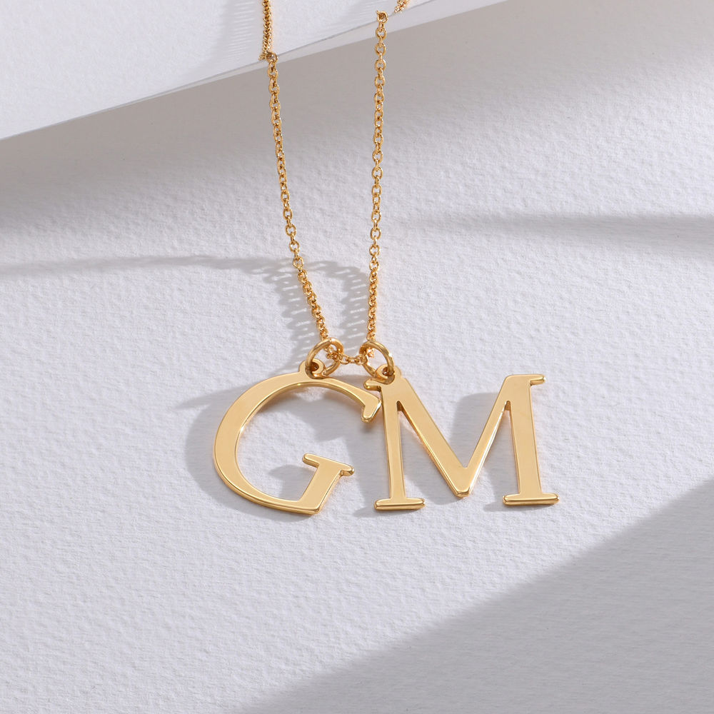 Initials Necklace in 18K Gold Plating - 1 product photo
