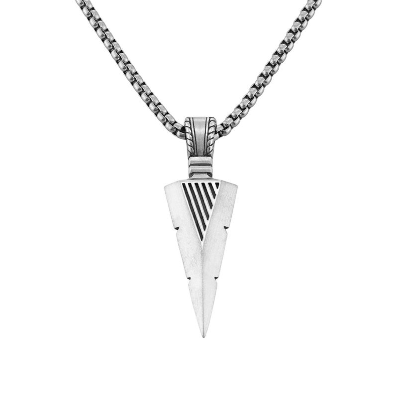 Arrow Necklace in Sterling Silver for Men