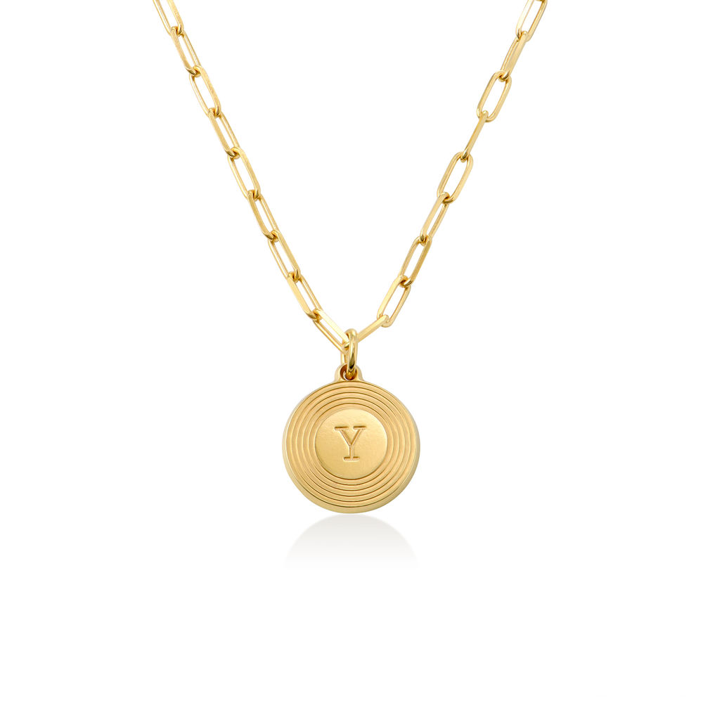 Odeion Initial Necklace in 18k Gold Plating