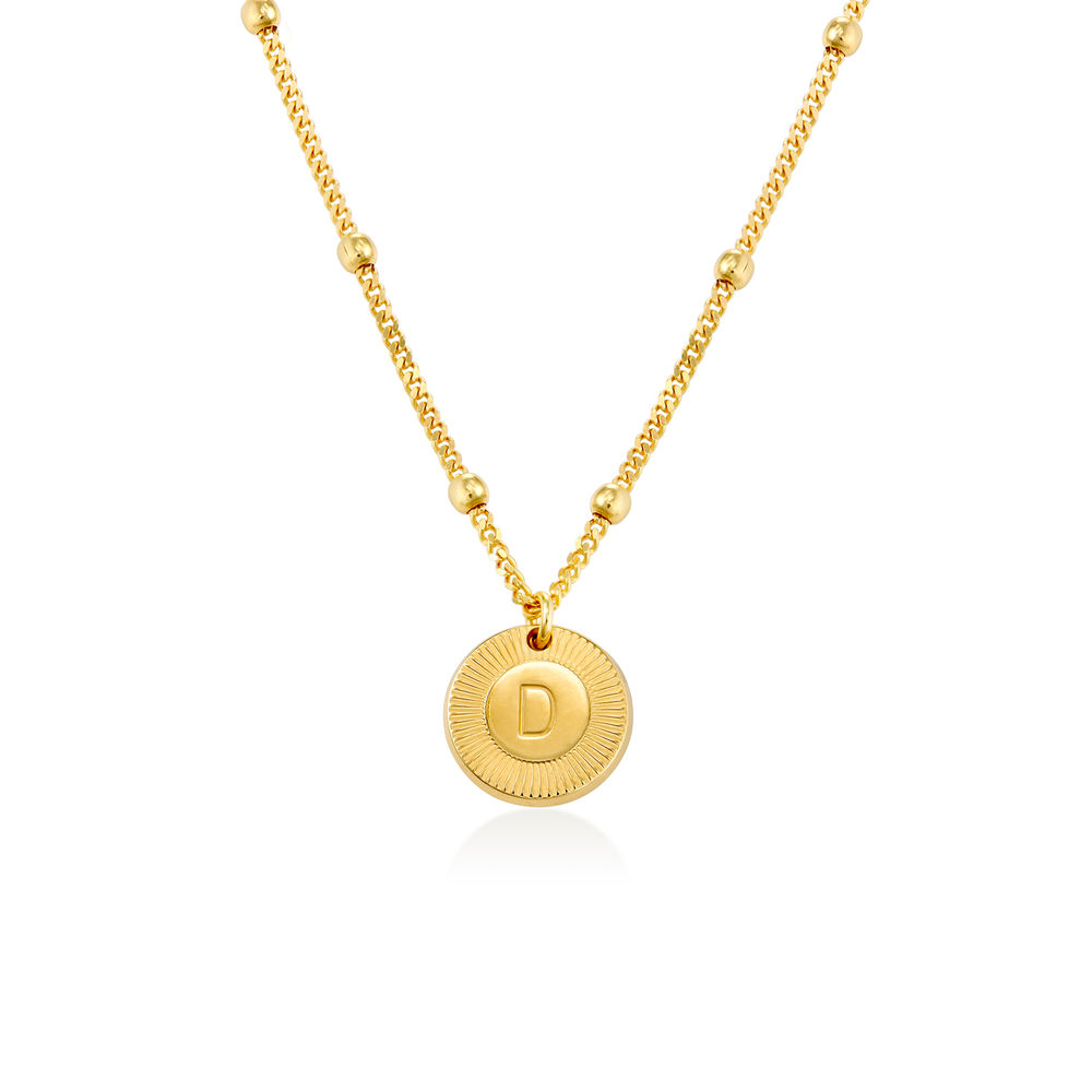 Mini Rayos Initial Necklace in Vermeil product photo