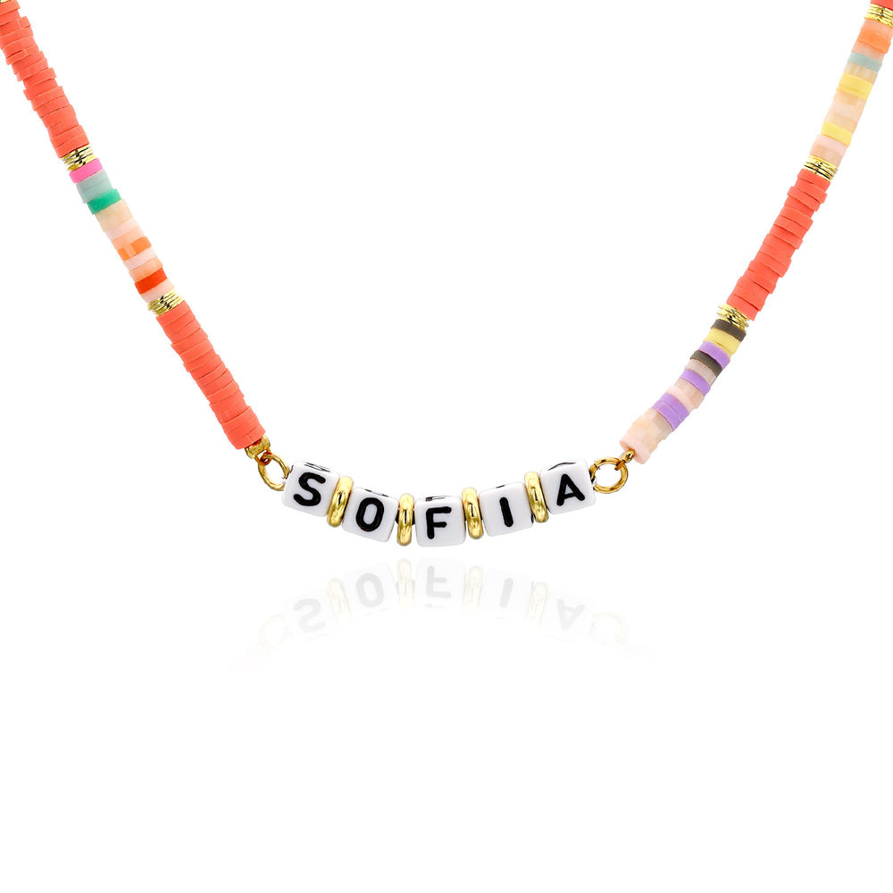 Coral Reef Kids Name Necklace in Gold Plating