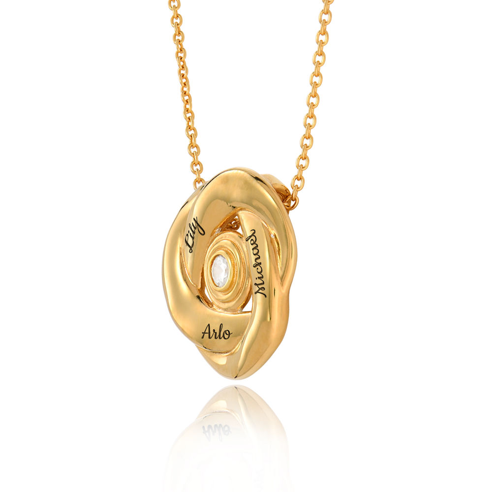 Love Knot Necklace in 18k Gold Plating - 1 product photo