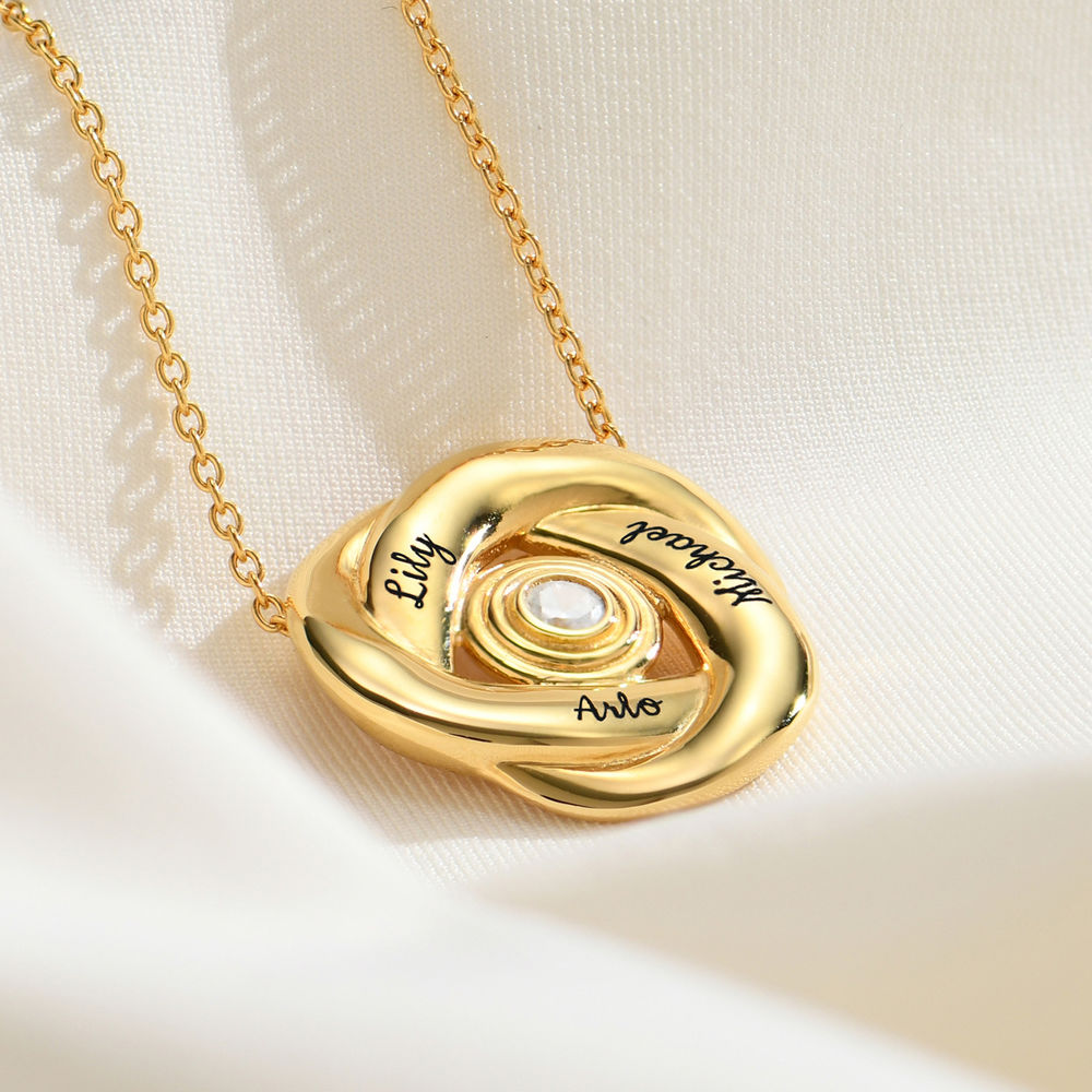 Love Knot Necklace in 18k Gold Plating - 2 product photo