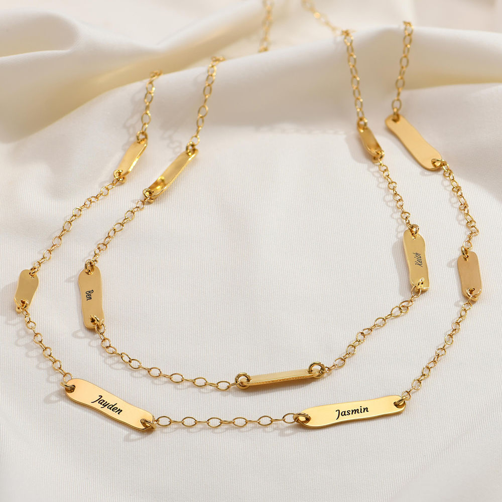The Milestones Necklace in 18k Gold Plating - 2 product photo