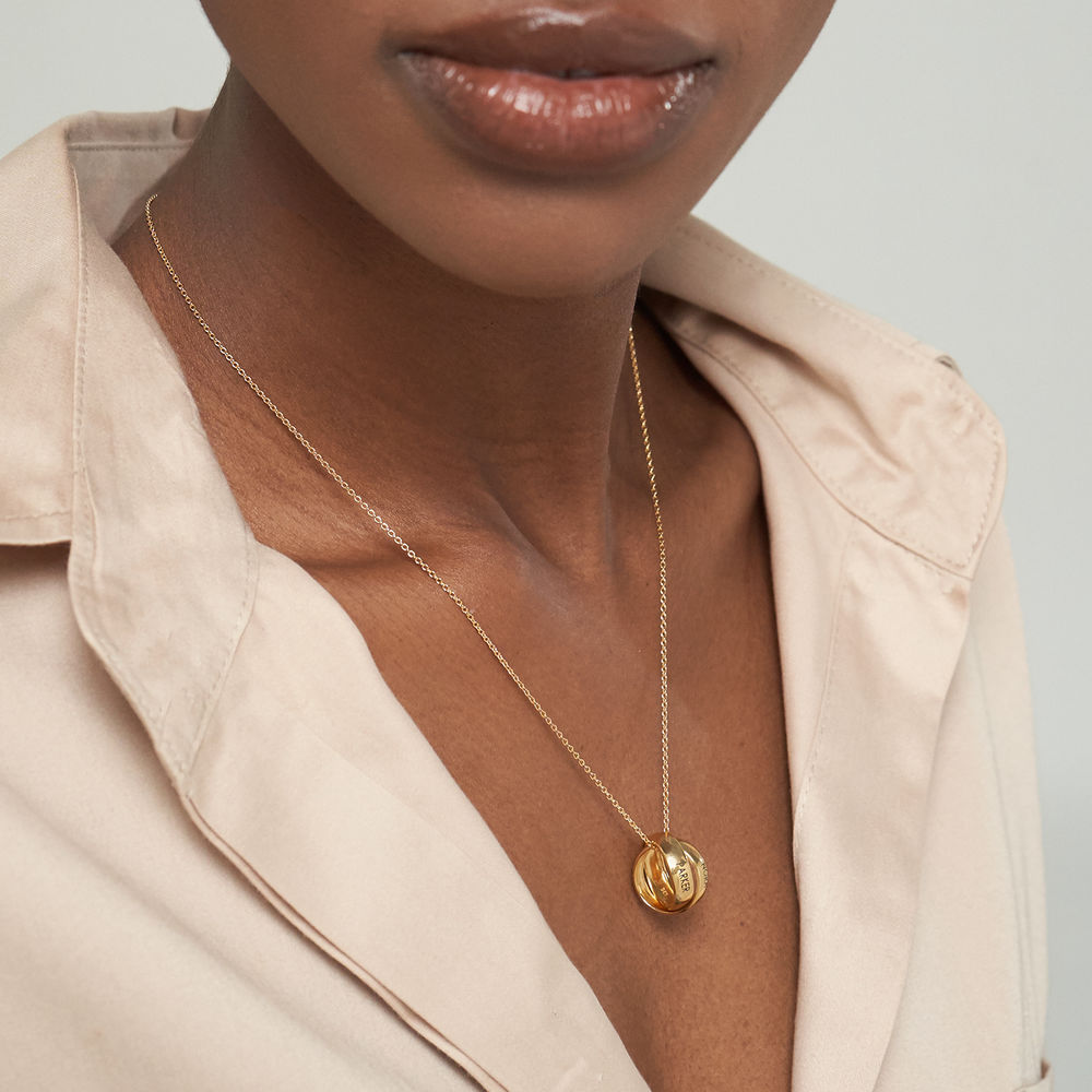 Duo Trinity Necklace in 18k Gold Plating - 1 product photo
