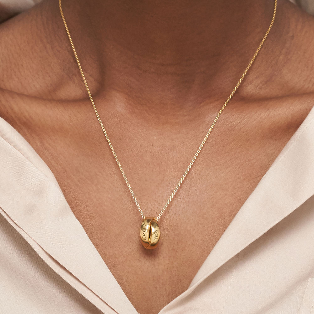 Duo Trinity Necklace in 18k Gold Plating - 2 product photo