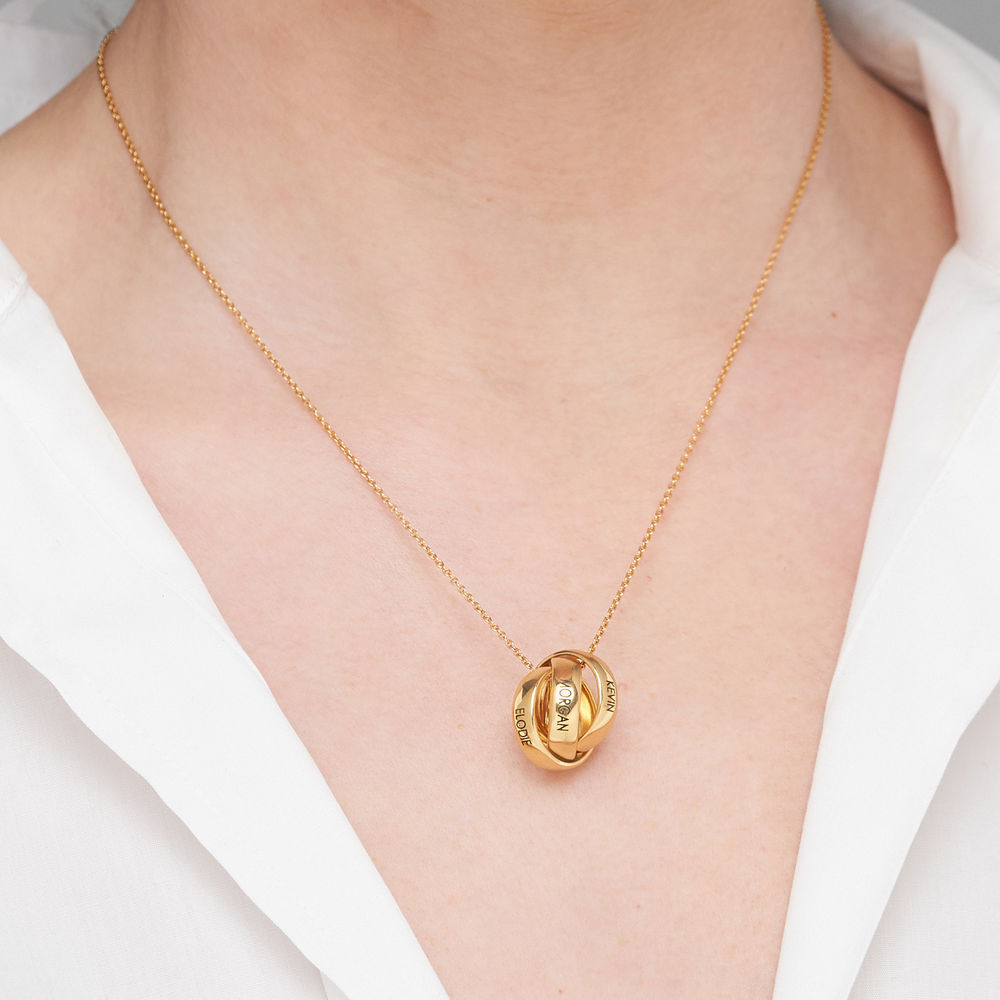 Trinity Necklace in 18k Gold Vermeil - 2