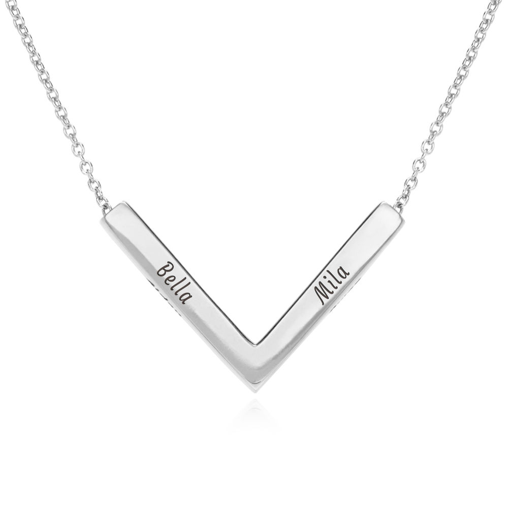 MYKA V-Necklace in Sterling Silver product photo