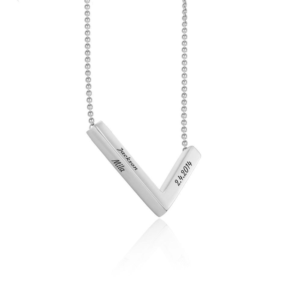MYKA V-Necklace in Sterling Silver - 1 product photo