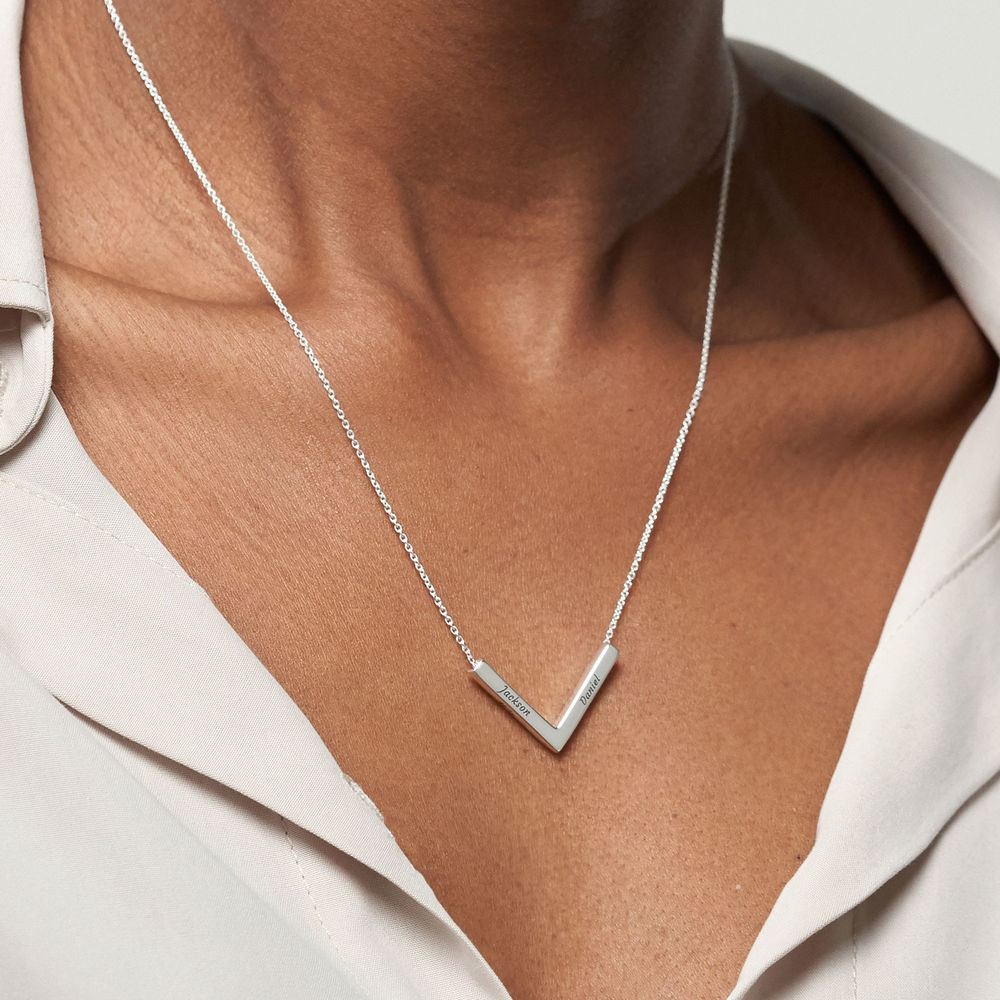 MYKA V-Necklace in Sterling Silver - 3 product photo
