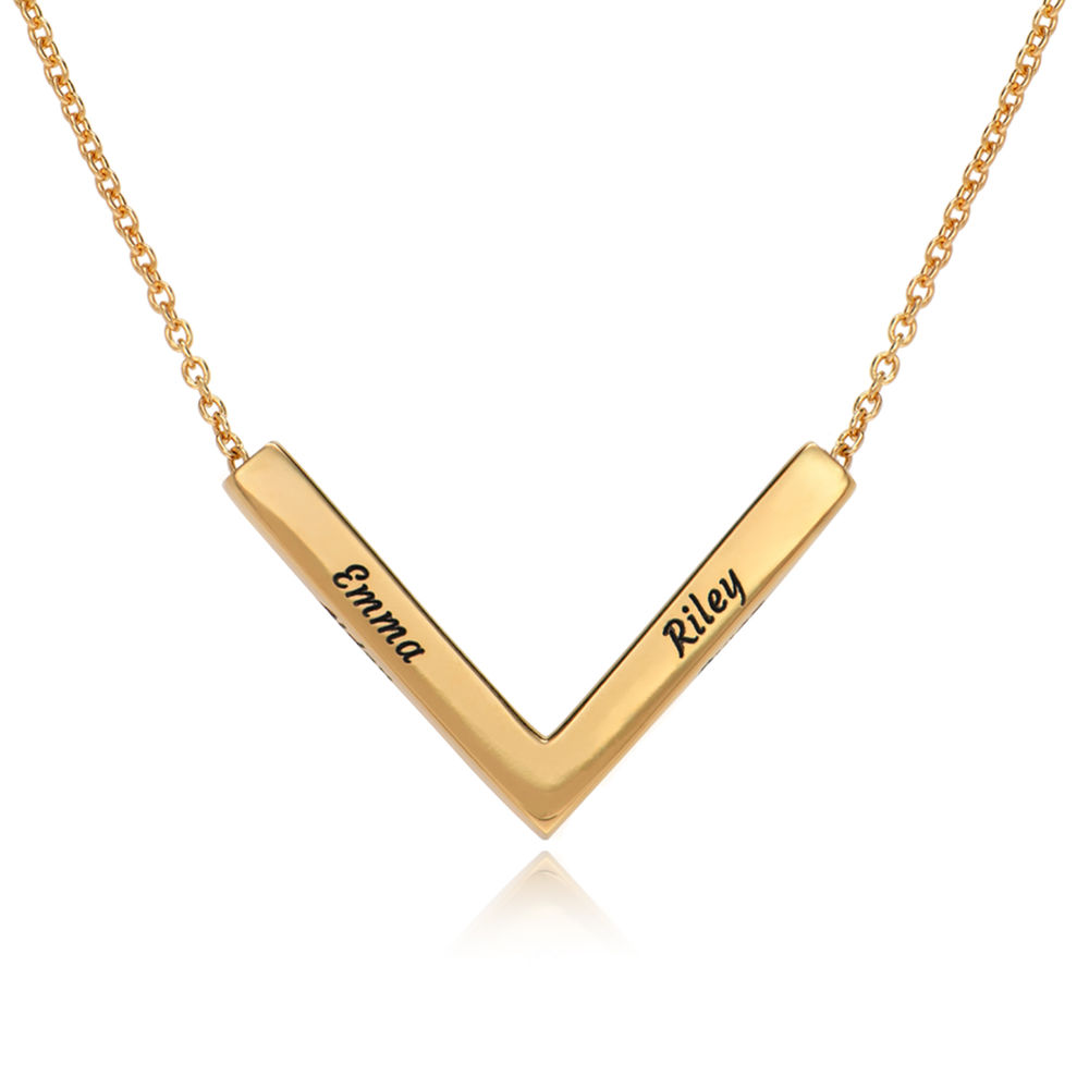 MYKA V-Necklace in 18k Gold Plating product photo