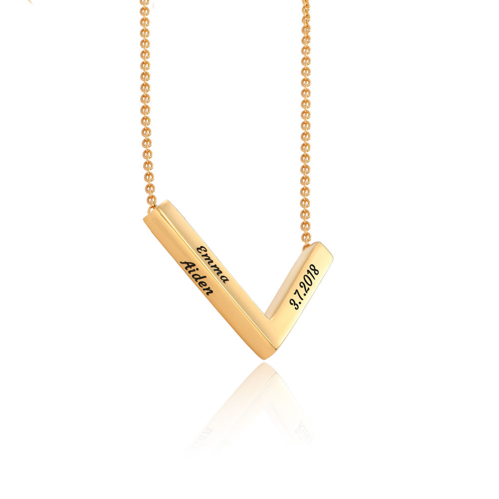 MYKA V-Necklace in 18k Gold Plating - 1 product photo