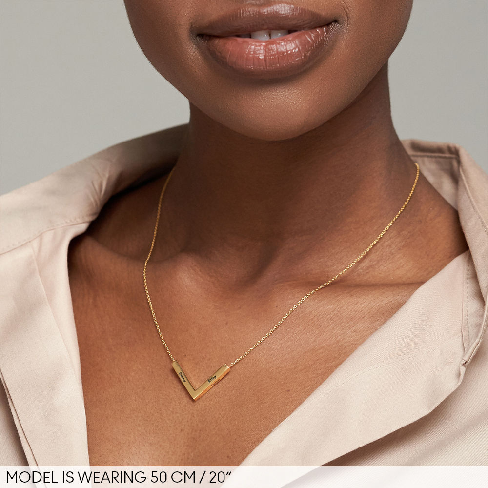 MYKA V-Necklace in 18k Gold Plating - 3 product photo