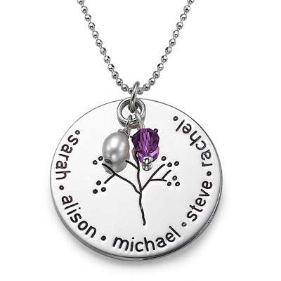Sterling Silver Family Tree Necklace - 2