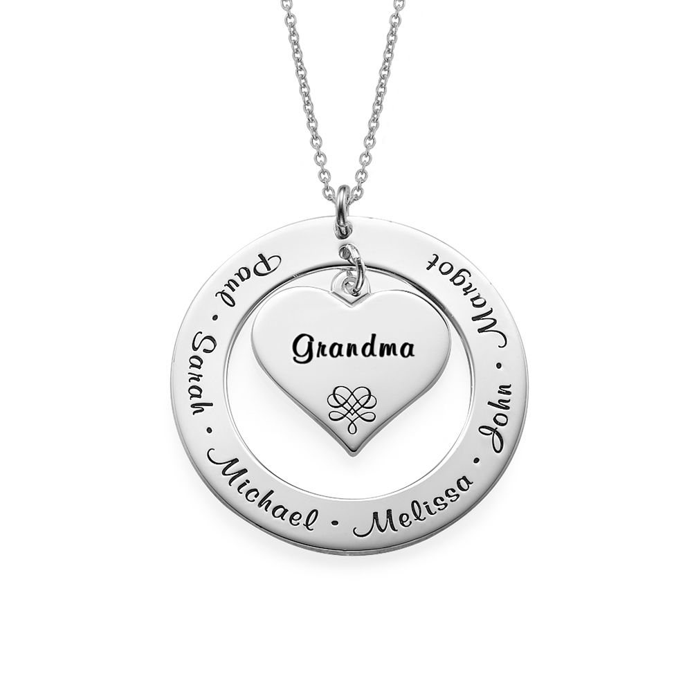 Grandma Mommy Custom Mom Necklace with Kids Initials Personalized Mothers Jewelry Mother's Day Gift for Grandmother Sterling Silver