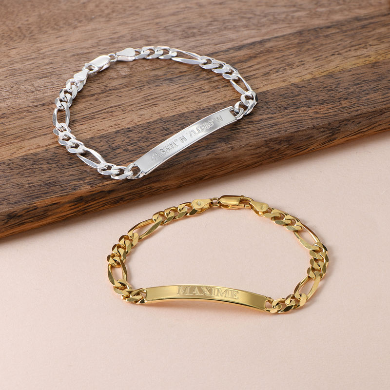 ID Bracelet for Men With Gold Plating - 3