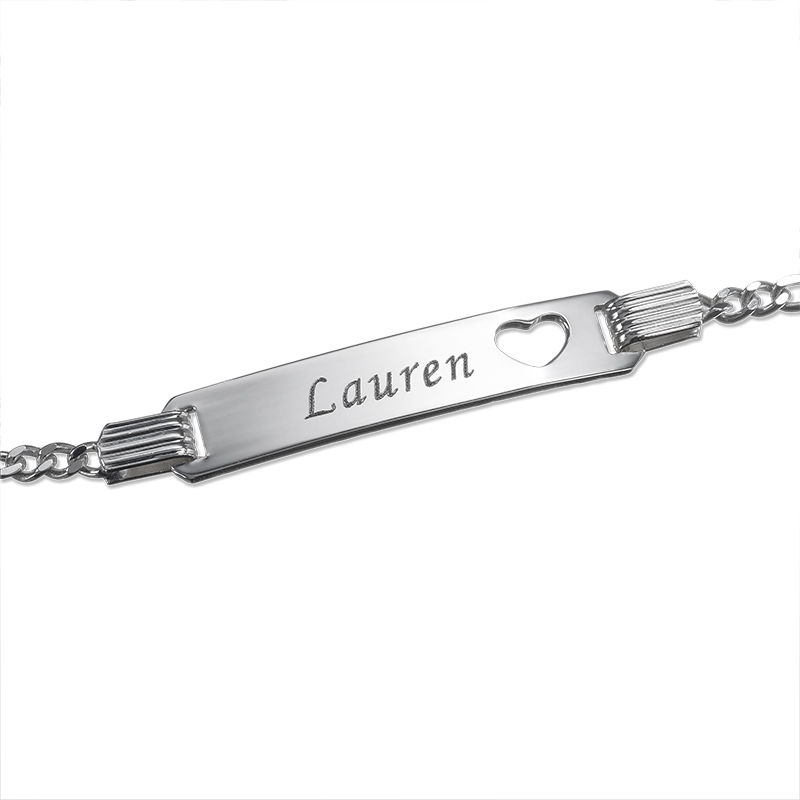 Sterling Silver Name Bracelet for Teenagers - 1 product photo
