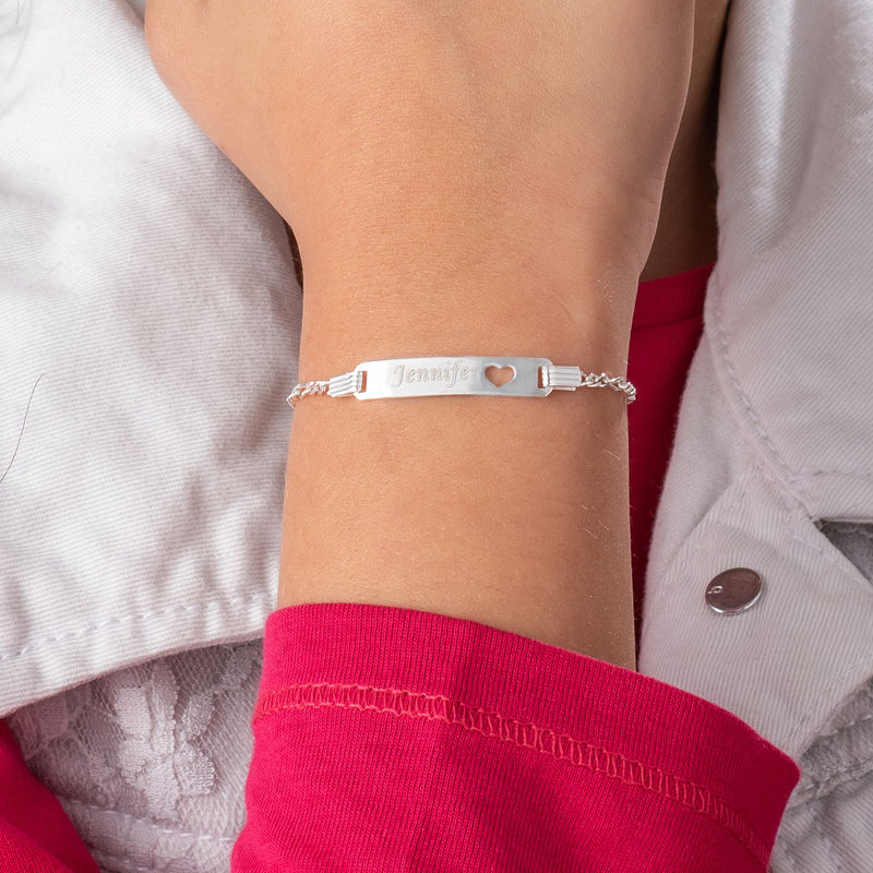 Sterling Silver Name Bracelet for Teenagers - 3 product photo