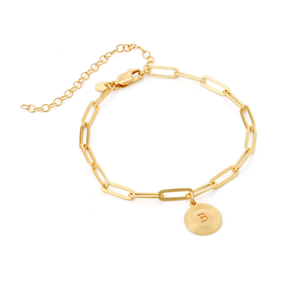Odeion Initial Link Chain Bracelet / Anklet in Vermeil product photo