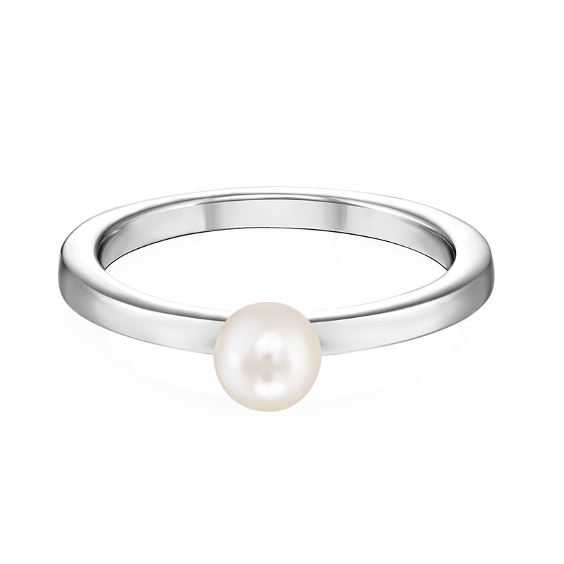 Sterling Silver Stackable Pearl Ring - 1 product photo
