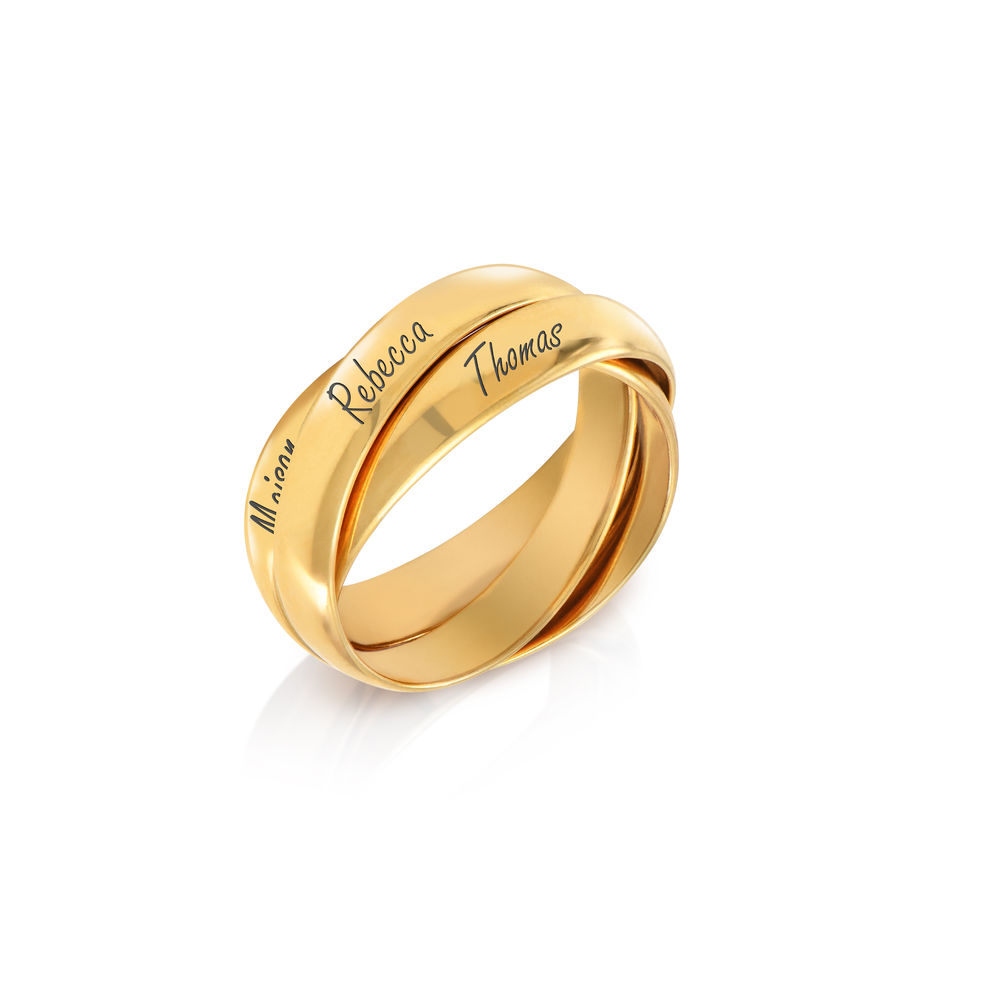 Charlize Russian Ring in Gold Plating - 1 product photo