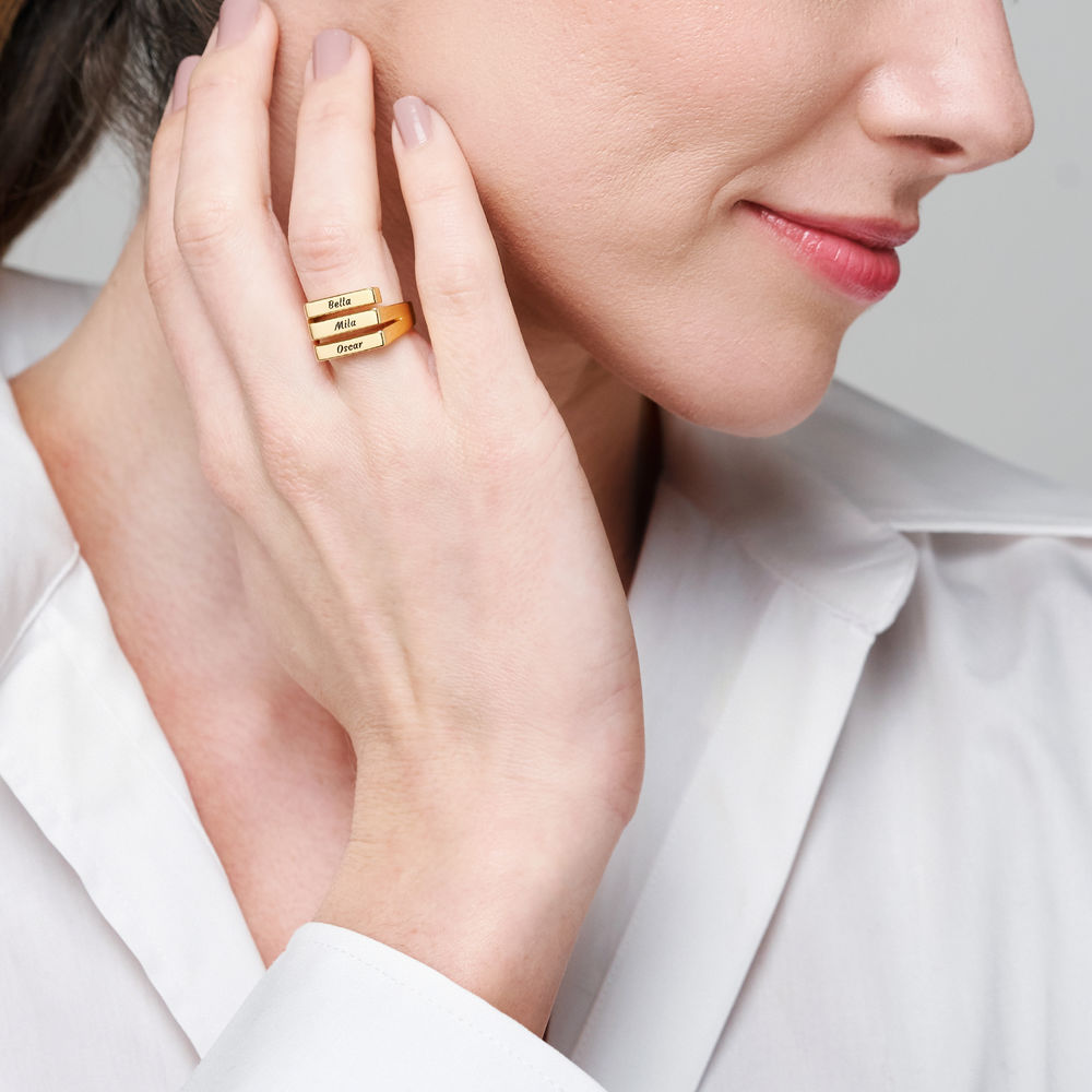 The Trio Ring in 18k Gold Vermeil - 2 product photo