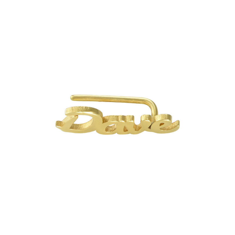 Personalized Ear Climbers with 18K Gold Plating - 1 product photo
