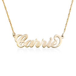 Personalized 14k Gold Carrie Name Necklace product photo
