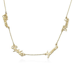 Multiple Name Necklace in 14k Yellow Gold product photo