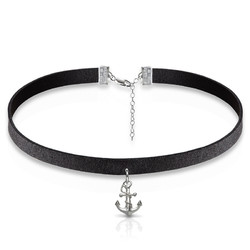 Suede Choker with Anchor Charm product photo