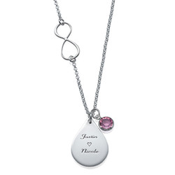 Infinity Necklace with Charms product photo