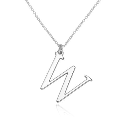 Initials Necklace in Sterling Silver product photo